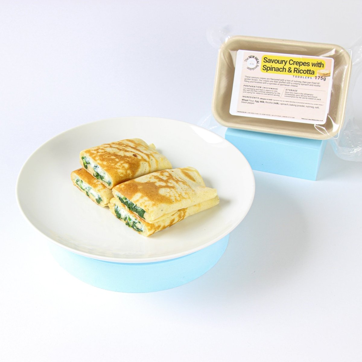 Savoury Crepes with Spinach & Ricotta Filling - The Little Lunchbox