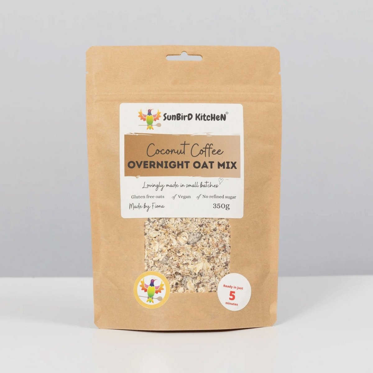 Sunbird Kitchen Coconut Coffee Overnight Oats Mix - Sunbird Kitchen