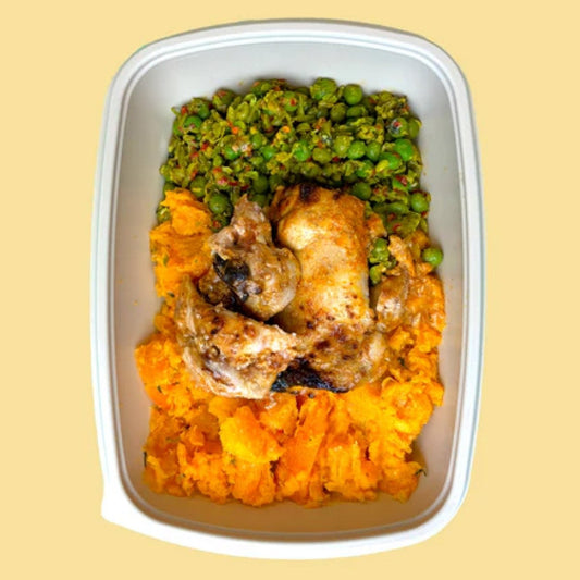 All Week Chilli Lime Chicken and Golden Vegetable Mash with Crushed Chilli and Mint Peas - All Week (formerly Out of the Box)