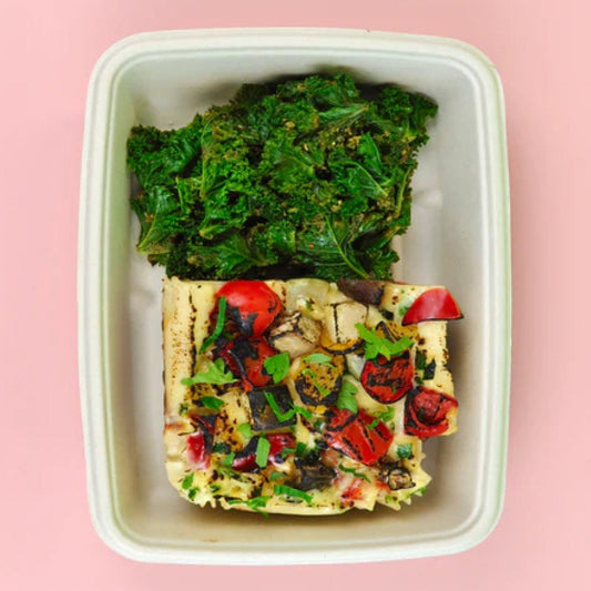 All Week Vegan Grilled Med Veg Lasagne and Pesto Kale - All Week (formerly Out of the Box)