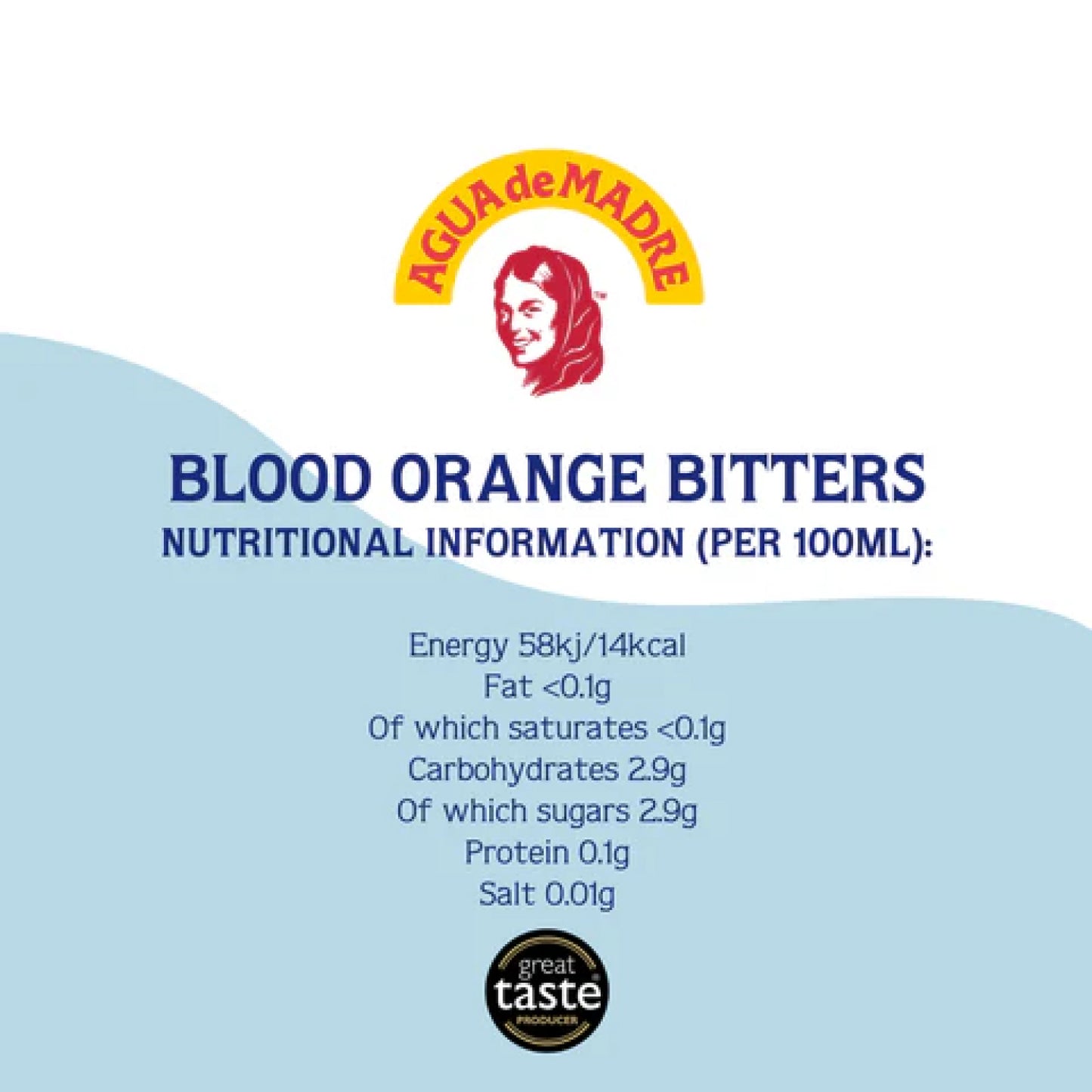 Agua De Madre Blood Orange Bitters Kefir Water 33cl