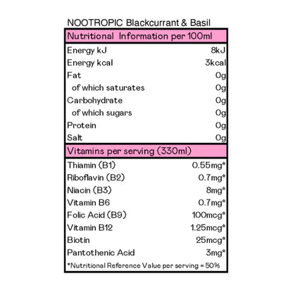 Common Blackcurrant & Basil Lion's Mane Sparkling Water 330ml