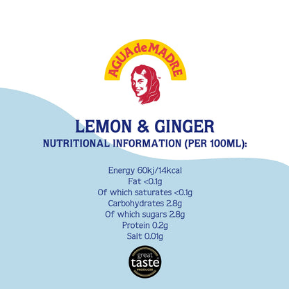 Agua De Madre Lemon & Ginger Kefir Water 33cl