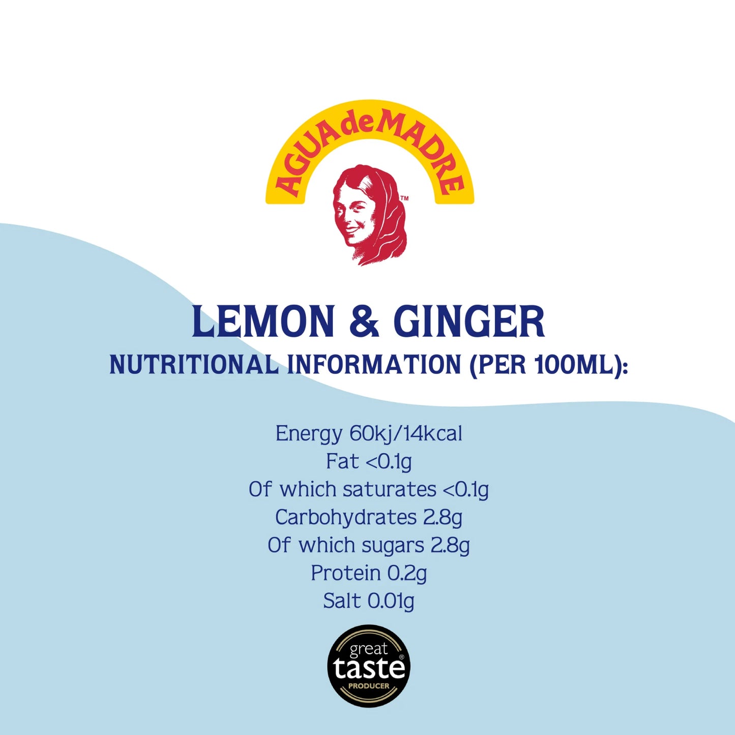 Agua De Madre Lemon & Ginger Kefir Water Can 33cl