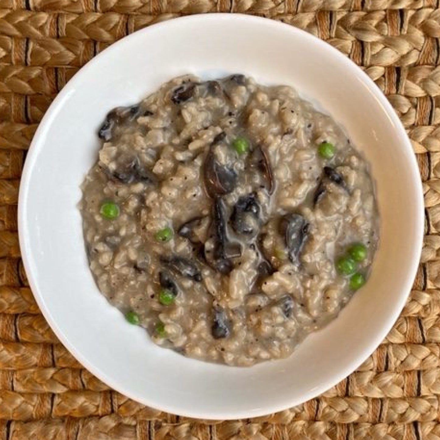 Oshomo Mushroom and Pea Risotto (Nirvana)