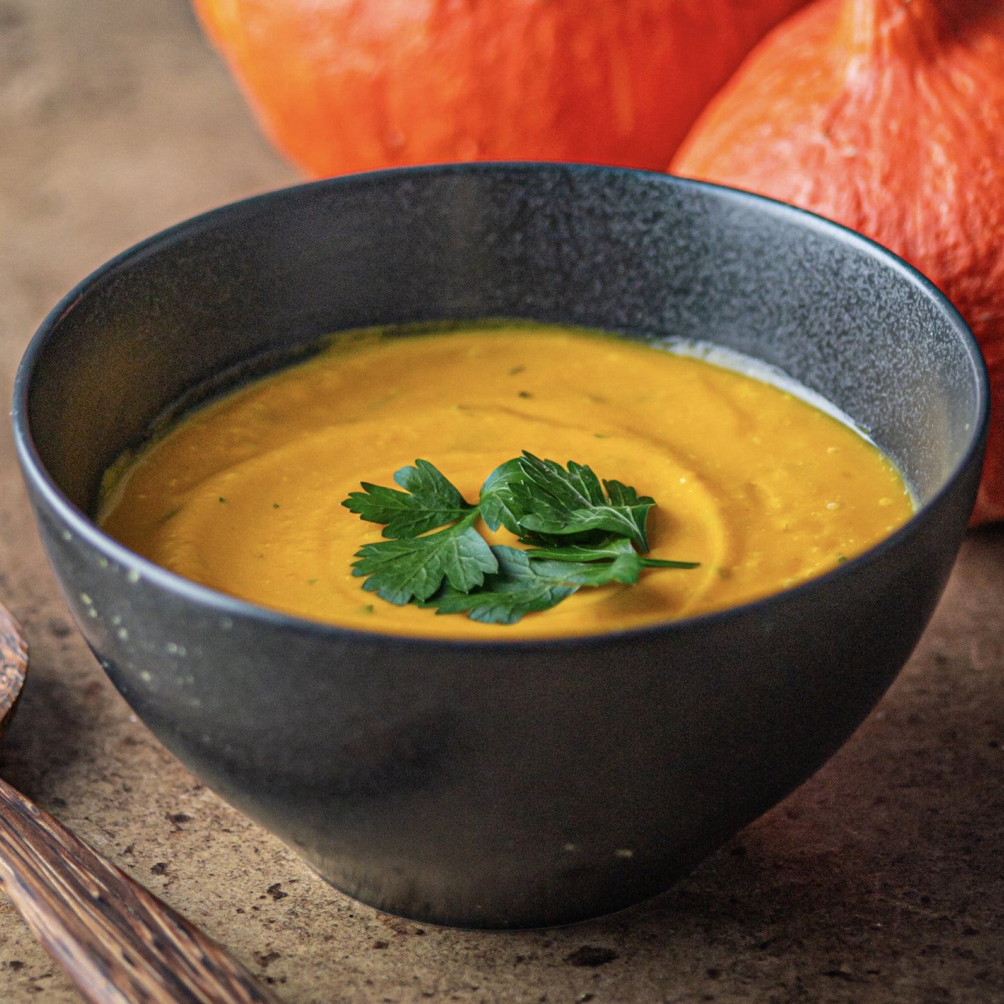 Oshomo Squash and Sweet Potato Soup (My Orange Sari)