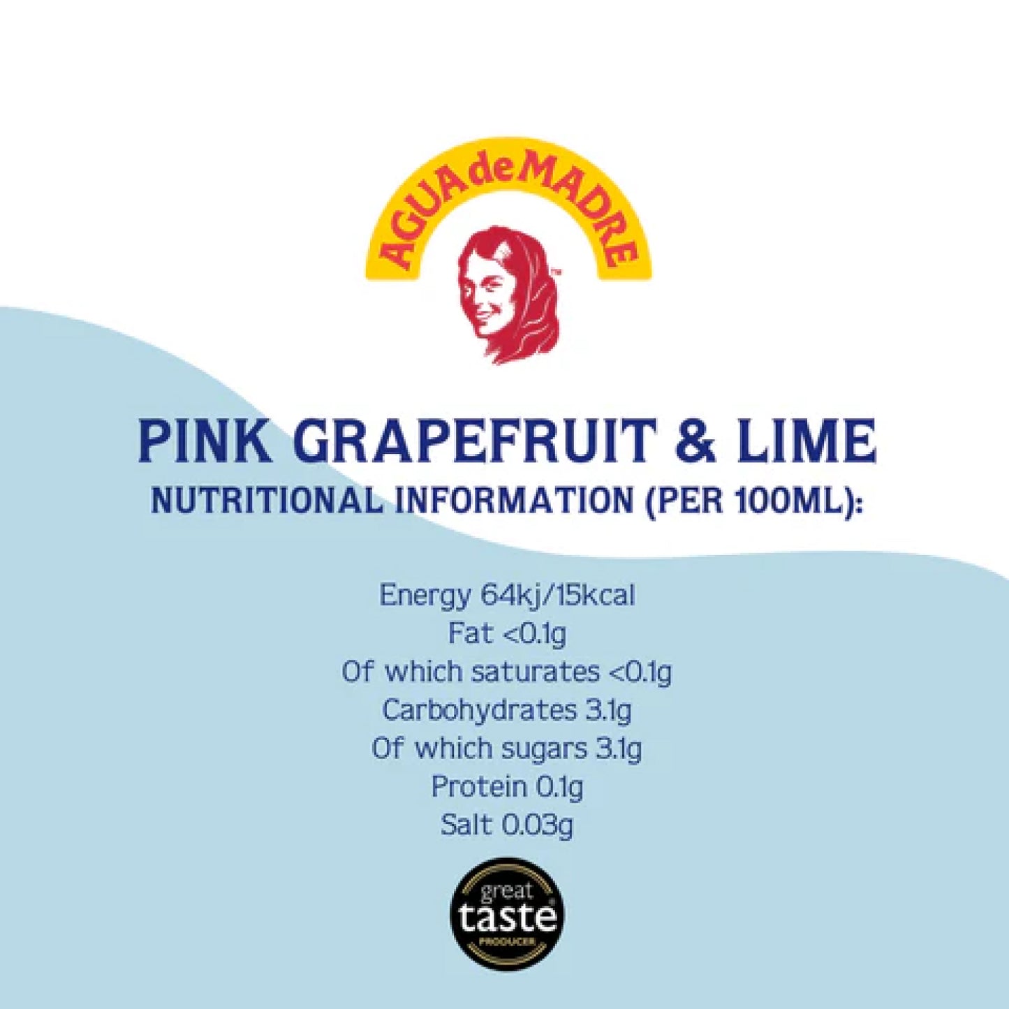 Agua De Madre Pink Grapefruit & Lime Kefir Water 33cl