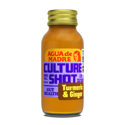 Agua De Madre Live Culture Ginger & Turmeric Shots 60ml x 12