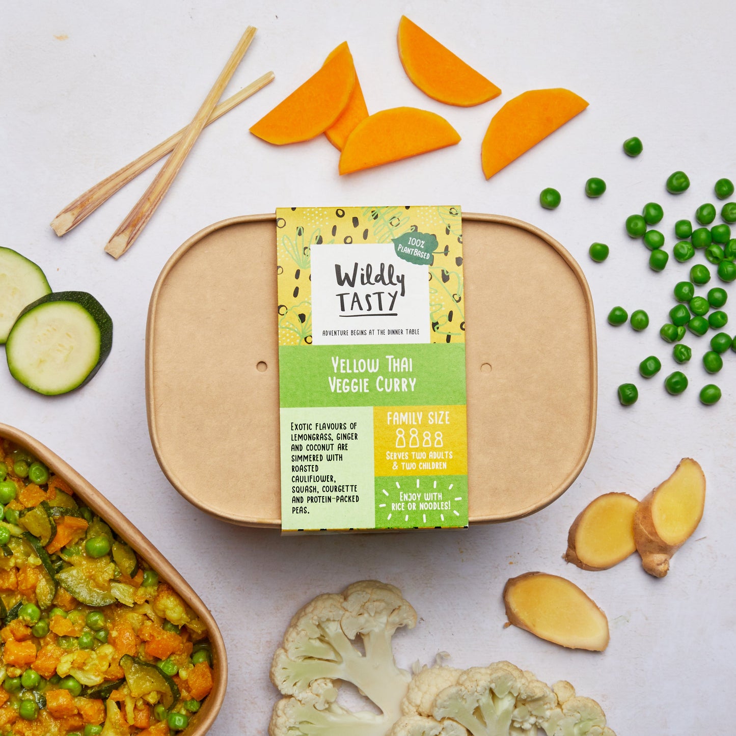 Wildly Tasty Family Size Yellow Thai Veggie Curry