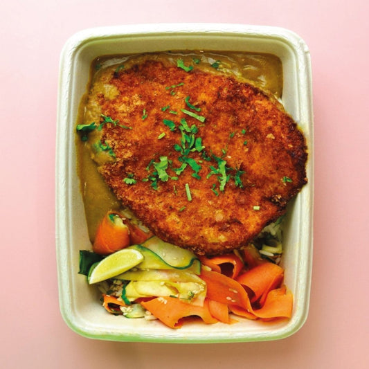 All Week Chicken Katsu Curry with Courgette & Carrot Ribbon Salad and Jasmine Rice - All Week (formerly Out of the Box)