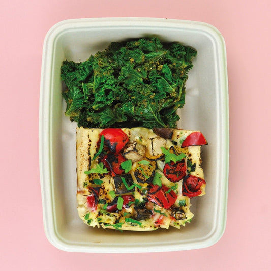 All Week Vegan Grilled Med Veg Lasagne with Pesto Kale - All Week (formerly Out of the Box)