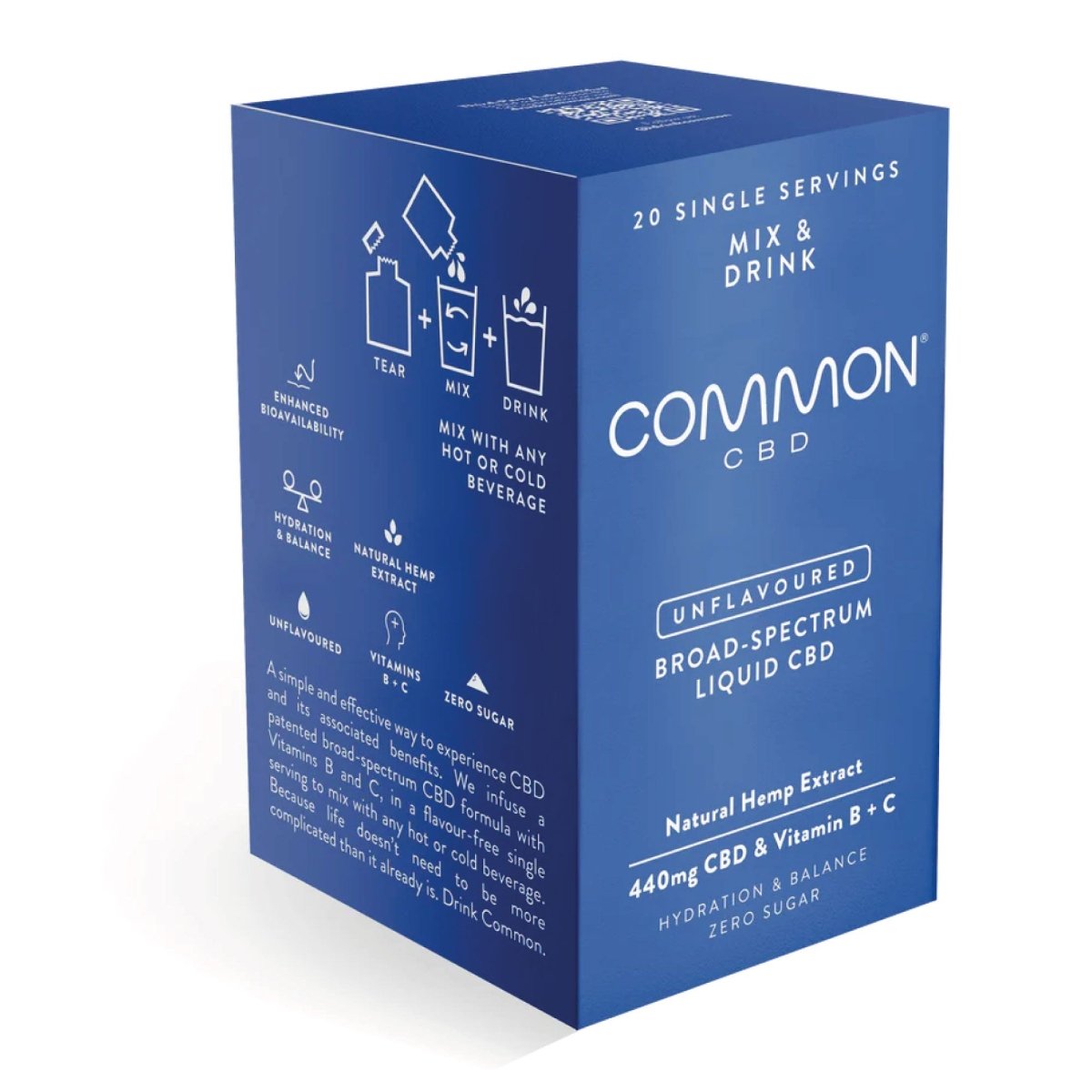 Common CBD Sachet 20 x 3ml - Common CBD Drinks