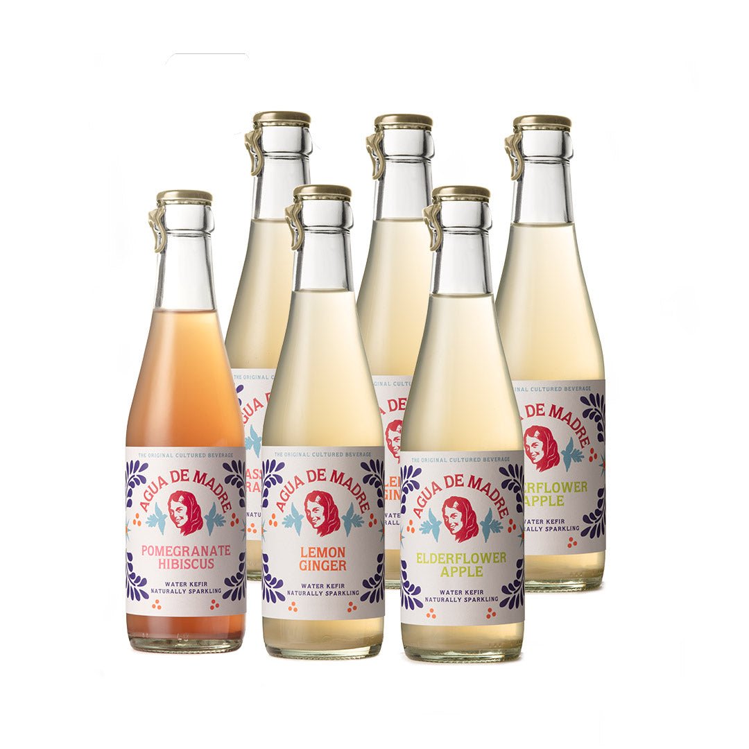 Mixed starter pack Kefir Water (6 bottles) - Agua de Madre