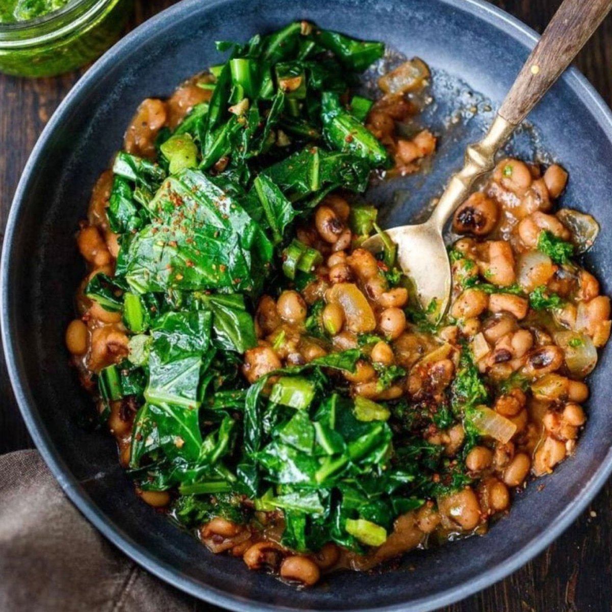 Oshomo Black Eye Pea and Leafy Green Casserole - Oshomo