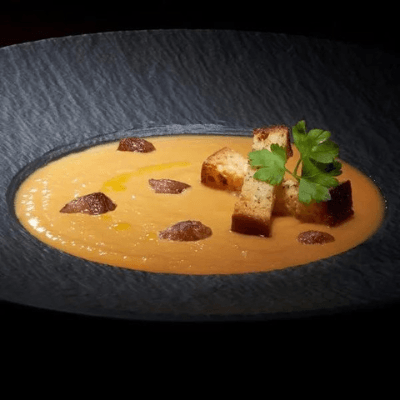 Pumpkin soup with chestnuts by Delita - Delita