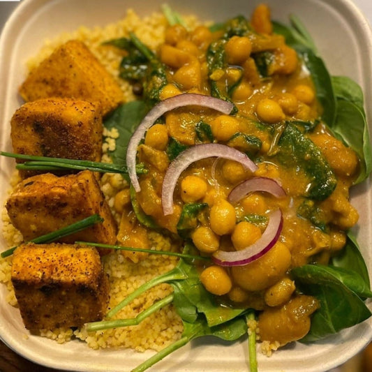 Spooner Meals Chickpea, Tofu and Spinach Curry - Spooner Meals