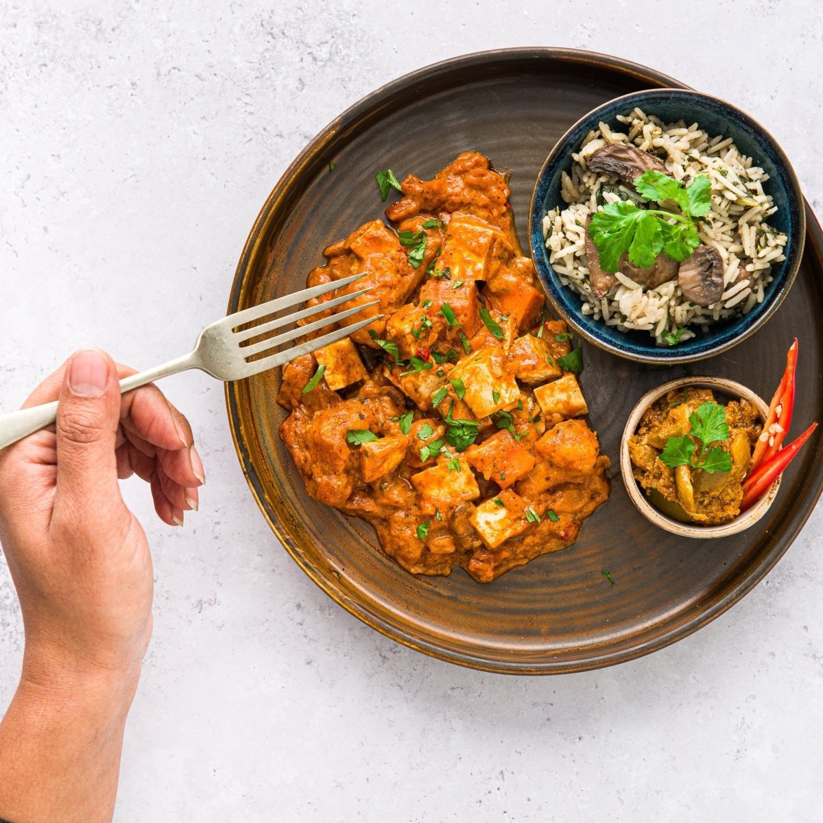 Tofu Tikka Masala And Rice - Root Kitchen