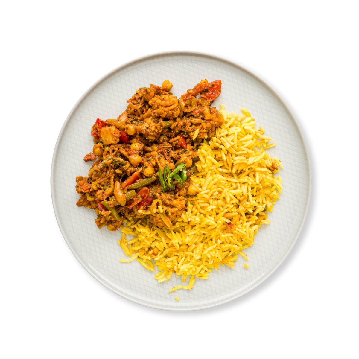 Vegetable Jalfrezi Curry And Rice - Root Kitchen