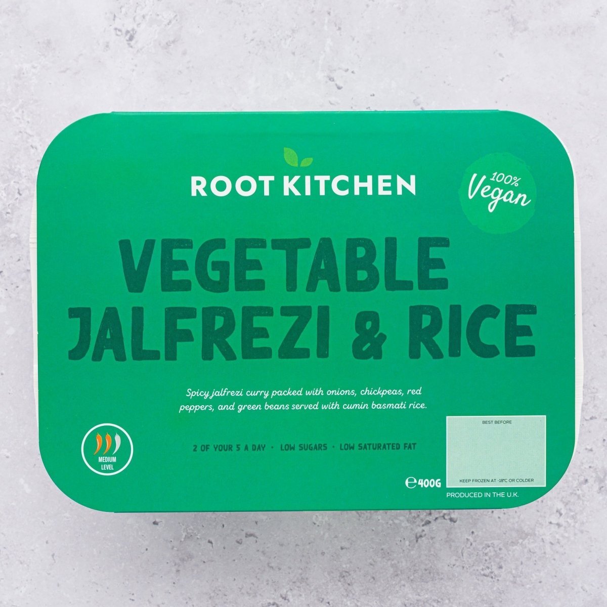 Vegetable Jalfrezi Curry And Rice - Root Kitchen